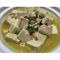 虾仁青豆腐煲
